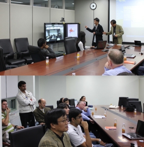 Asia Institute video seminar on the environment held at ETRI with students from Tsinghua University, Tsukuba University and KAIST. 